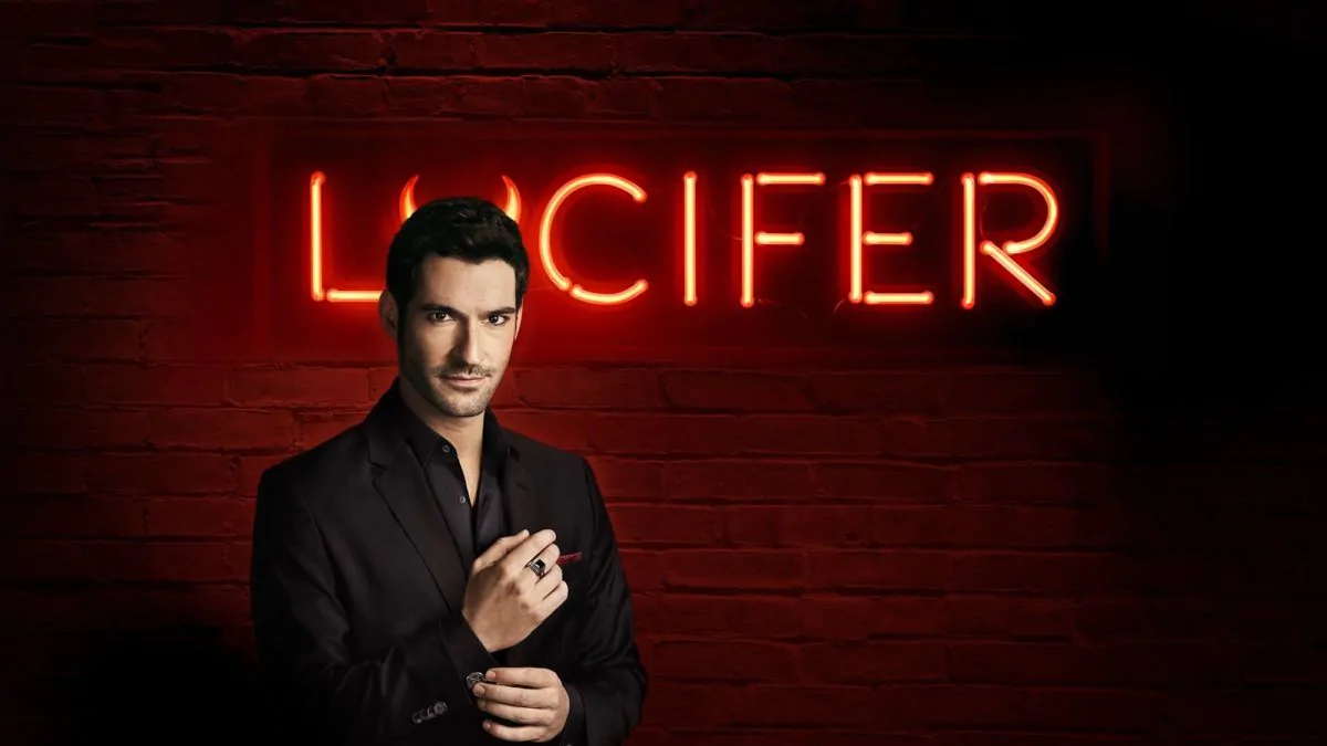 Горизонтальный постер первого сезона сериала Люцифер